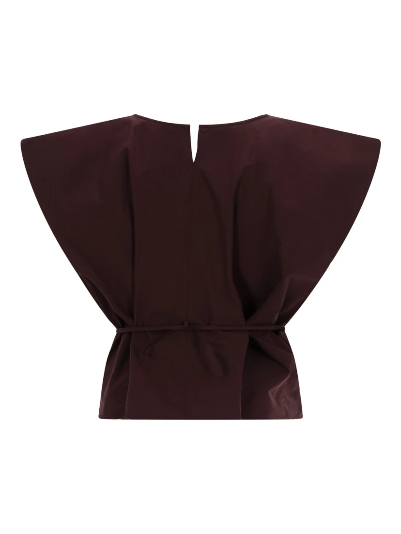 TOP SMANICATO CON CINTA