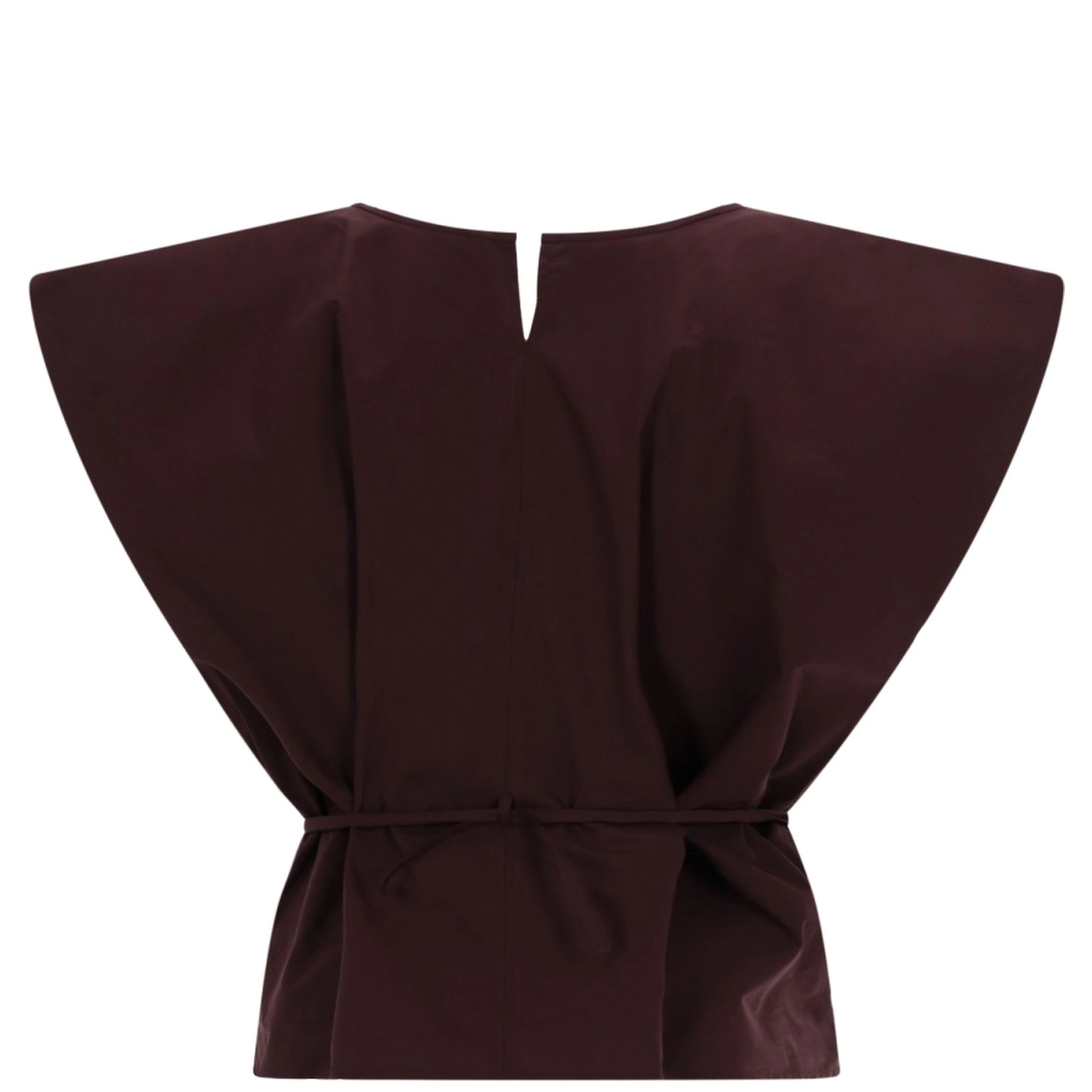 TOP SMANICATO CON CINTA