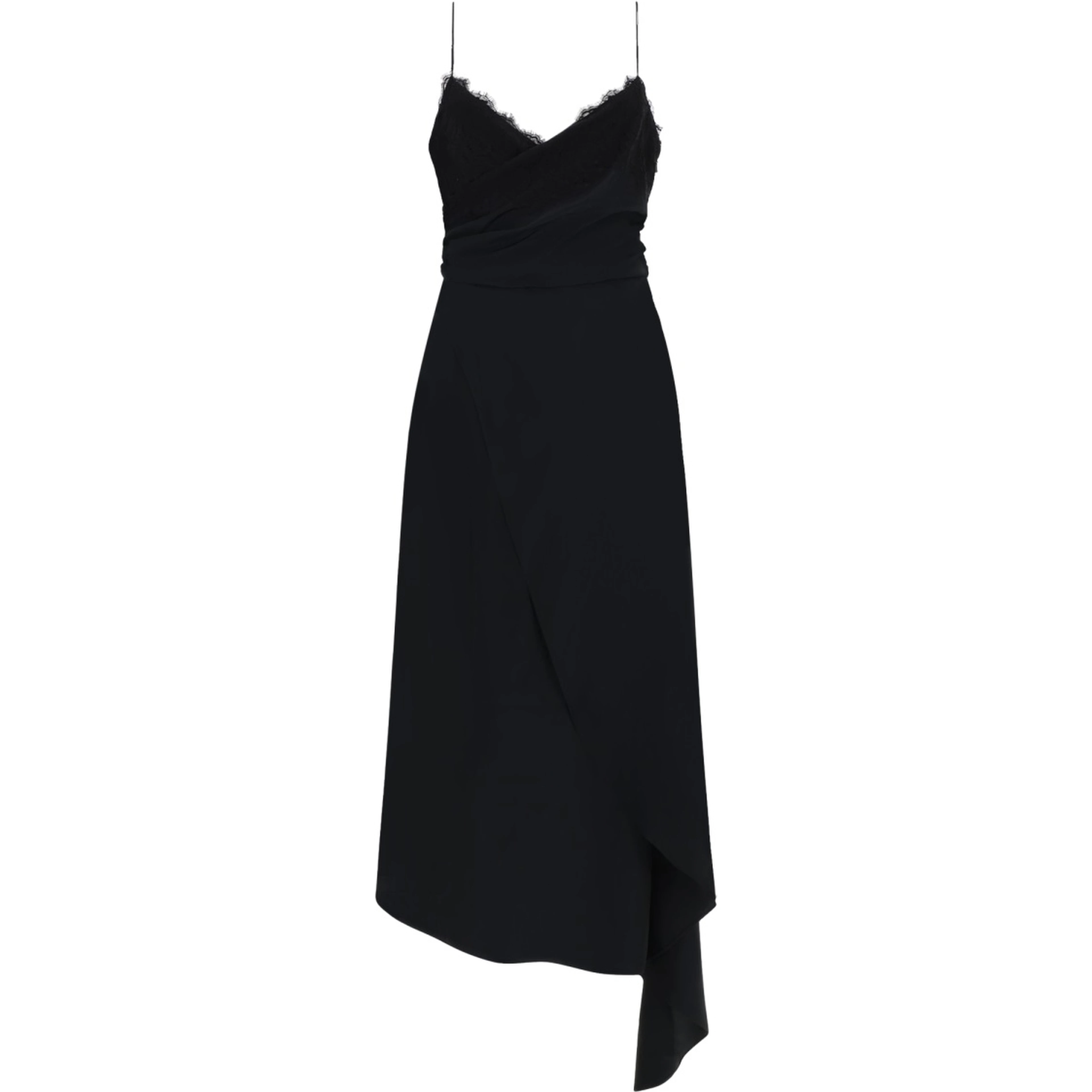 MIDI DRESS WITH LACE