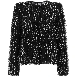 JACKET WITH "POLKA DOTS" EMBROIDERY