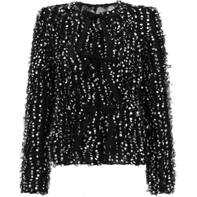 JACKET WITH "POLKA DOTS" EMBROIDERY