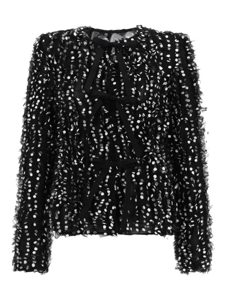 JACKET WITH "POLKA DOTS" EMBROIDERY