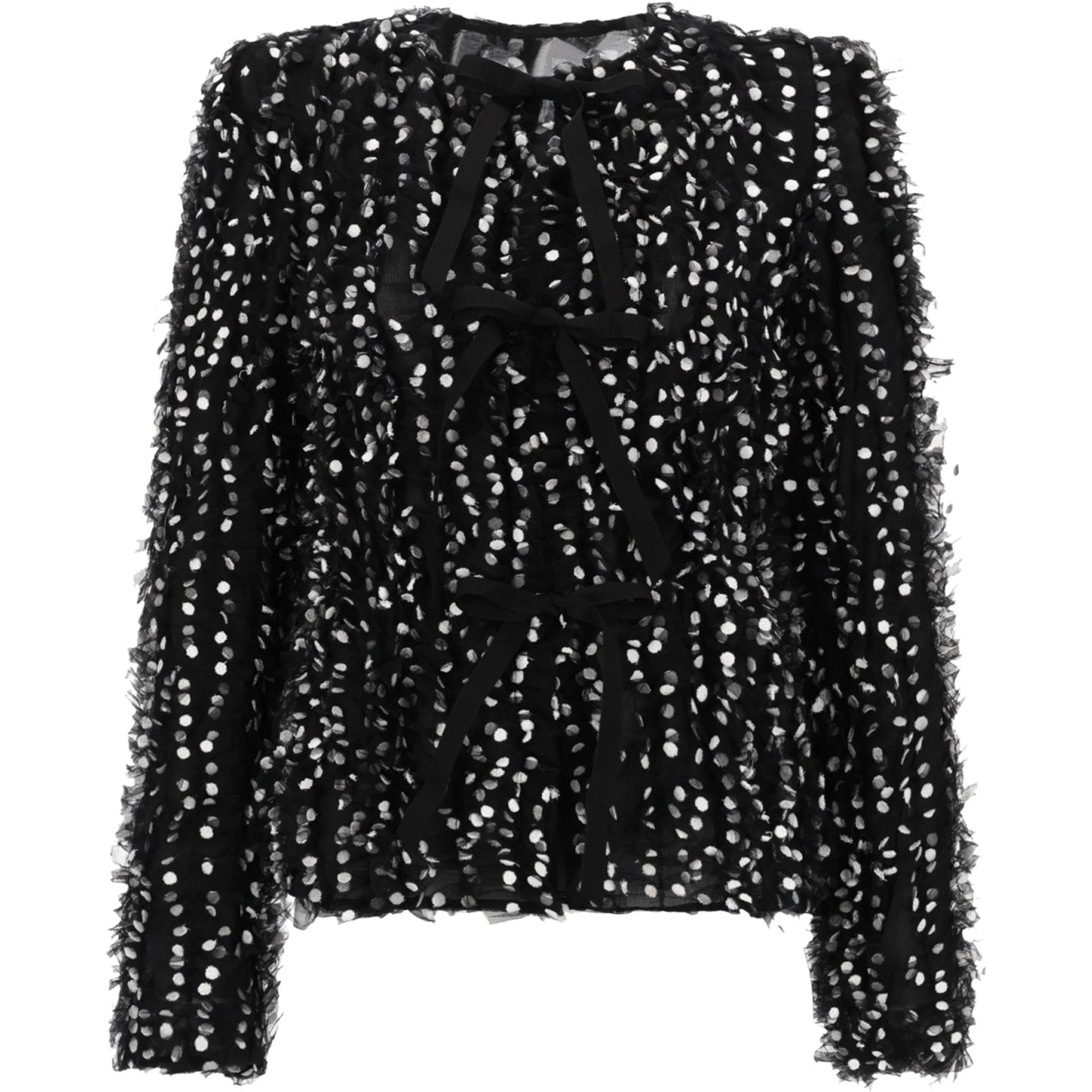 JACKET WITH "POLKA DOTS" EMBROIDERY