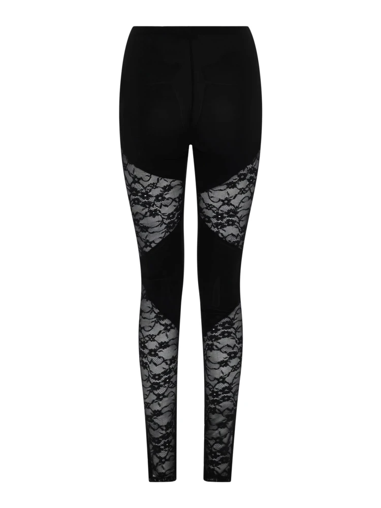 PATCHWORK LEGGINGS WITH LACE INSERTS alternative