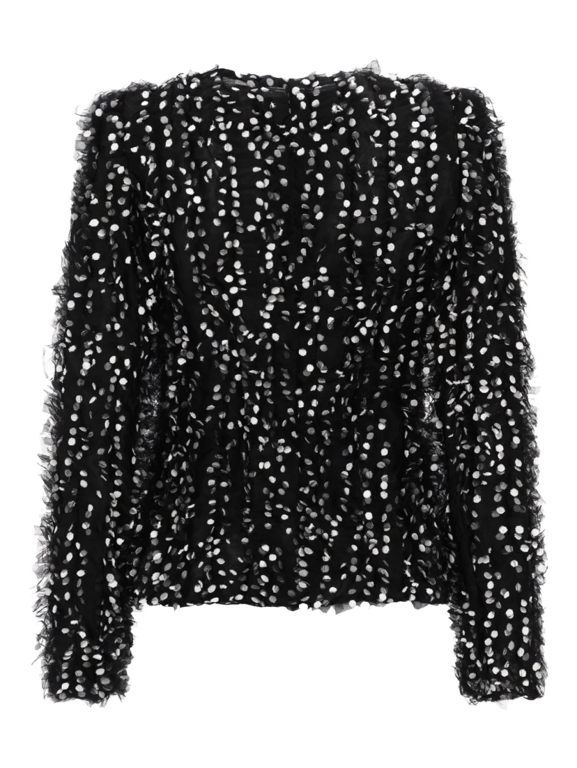 JACKET WITH "POLKA DOTS" EMBROIDERY