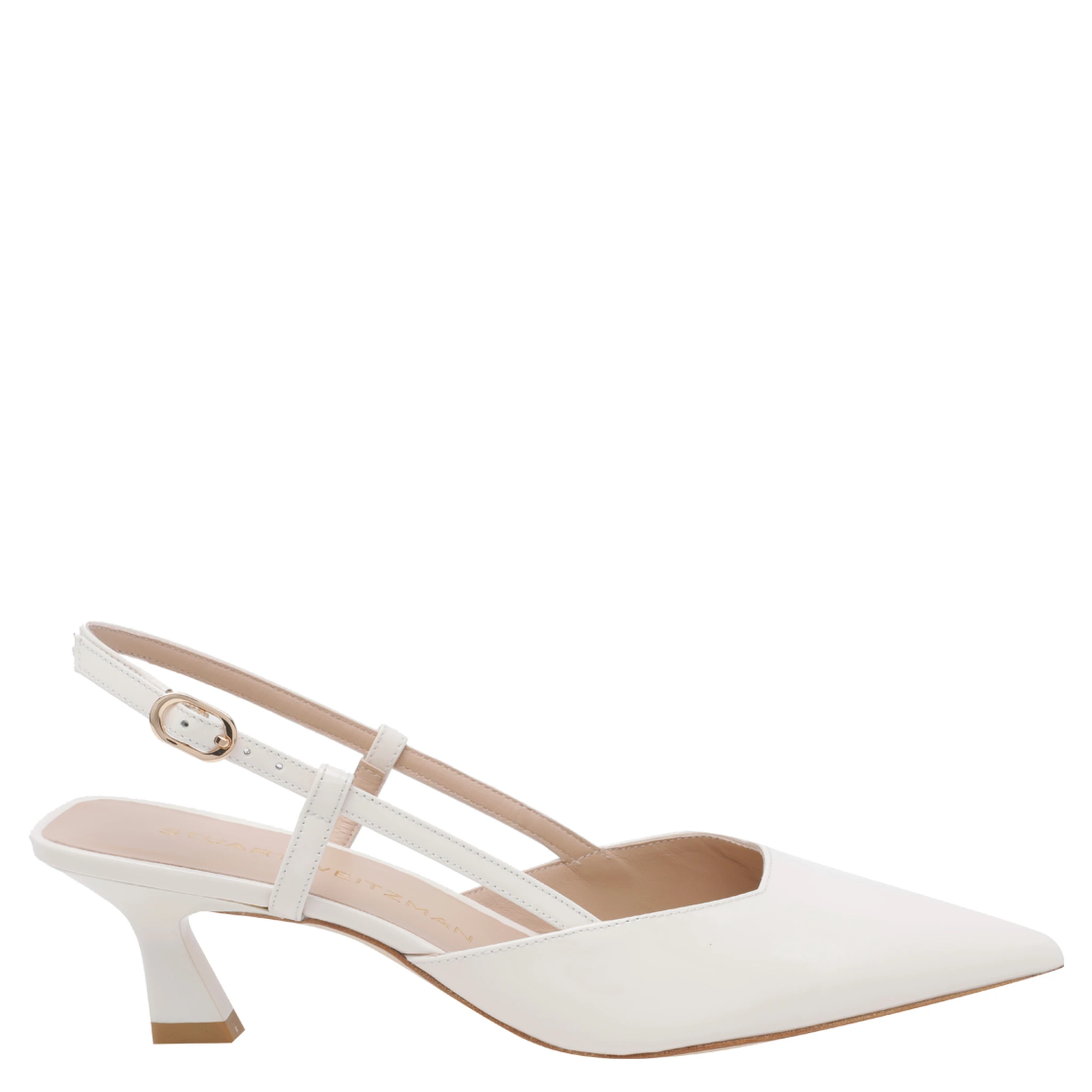 Stuart Weitzman With Heel White