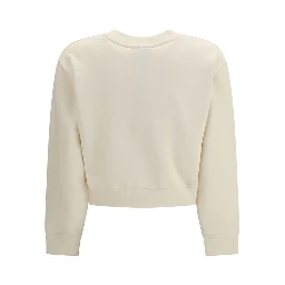 Beige Cotton Sweatshirt