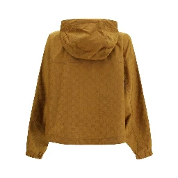 Beige Nylon Shell Jacket