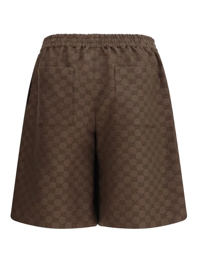 Brown Linen Bermuda Shorts alternative