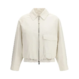 White Cotton Denim Jacket