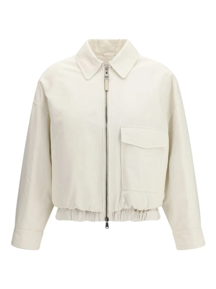 White Cotton Denim Jacket