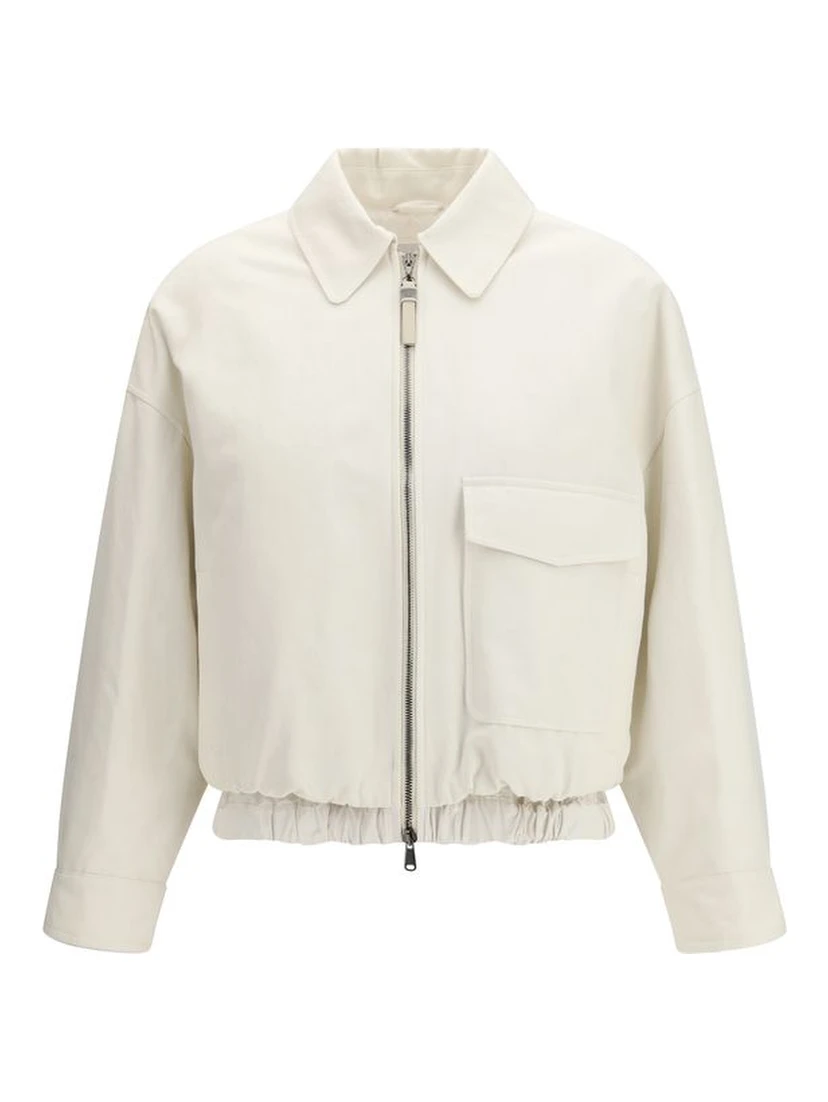 White Cotton Denim Jacket