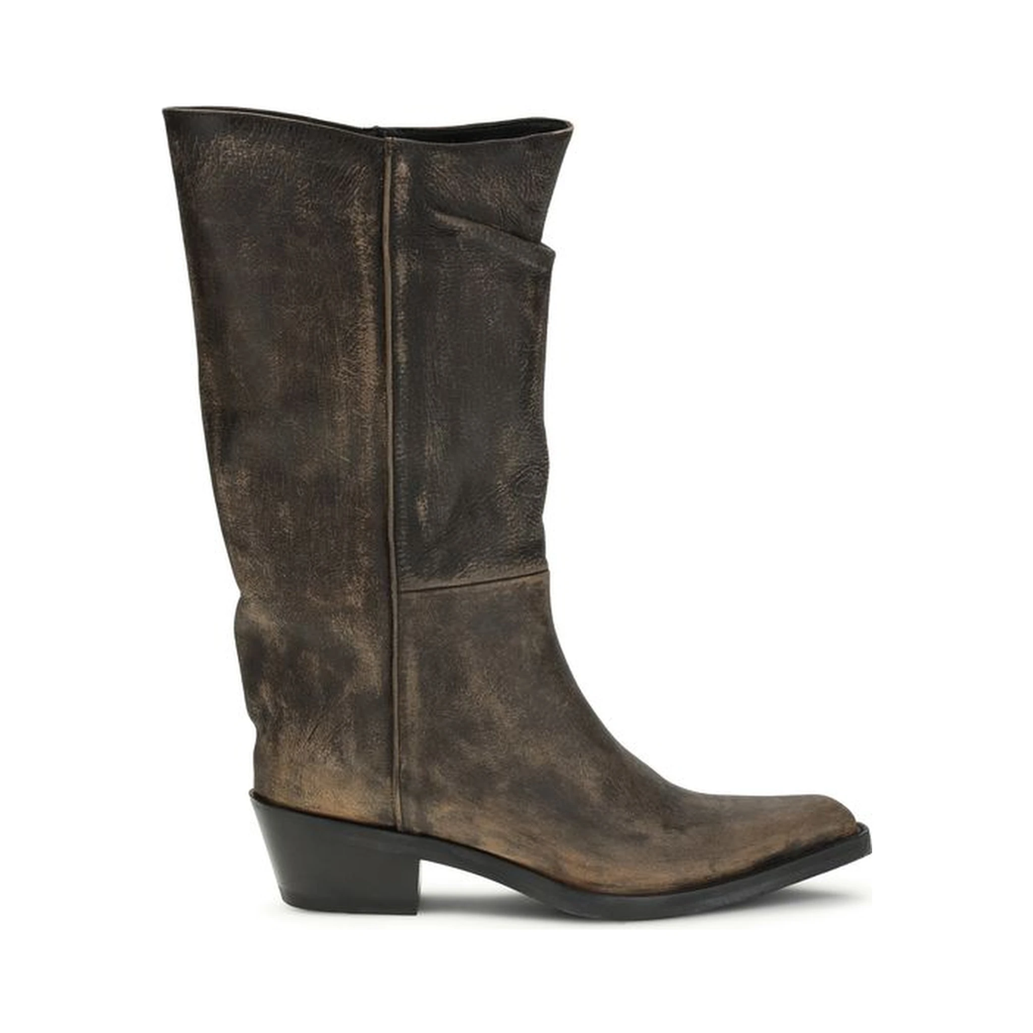 Brown Calf Leather Bos Taurus Boots
