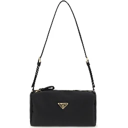 Black Silk Shoulder Bag