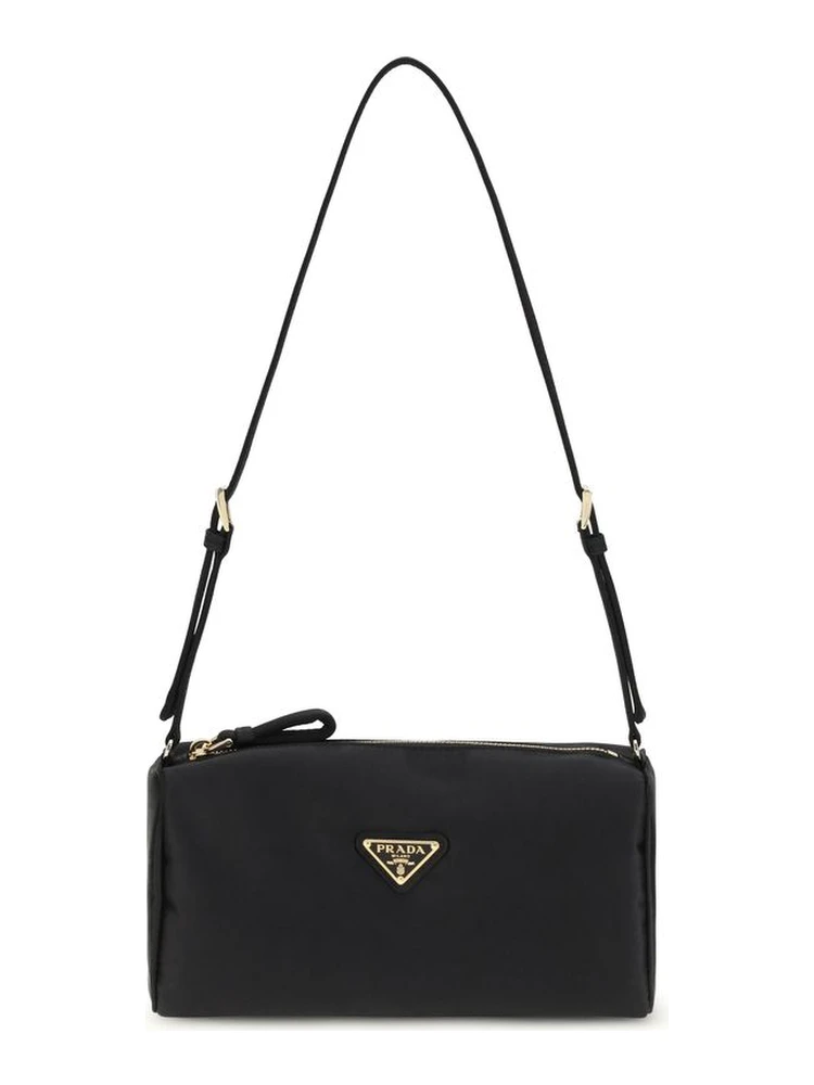 Black Silk Shoulder Bag