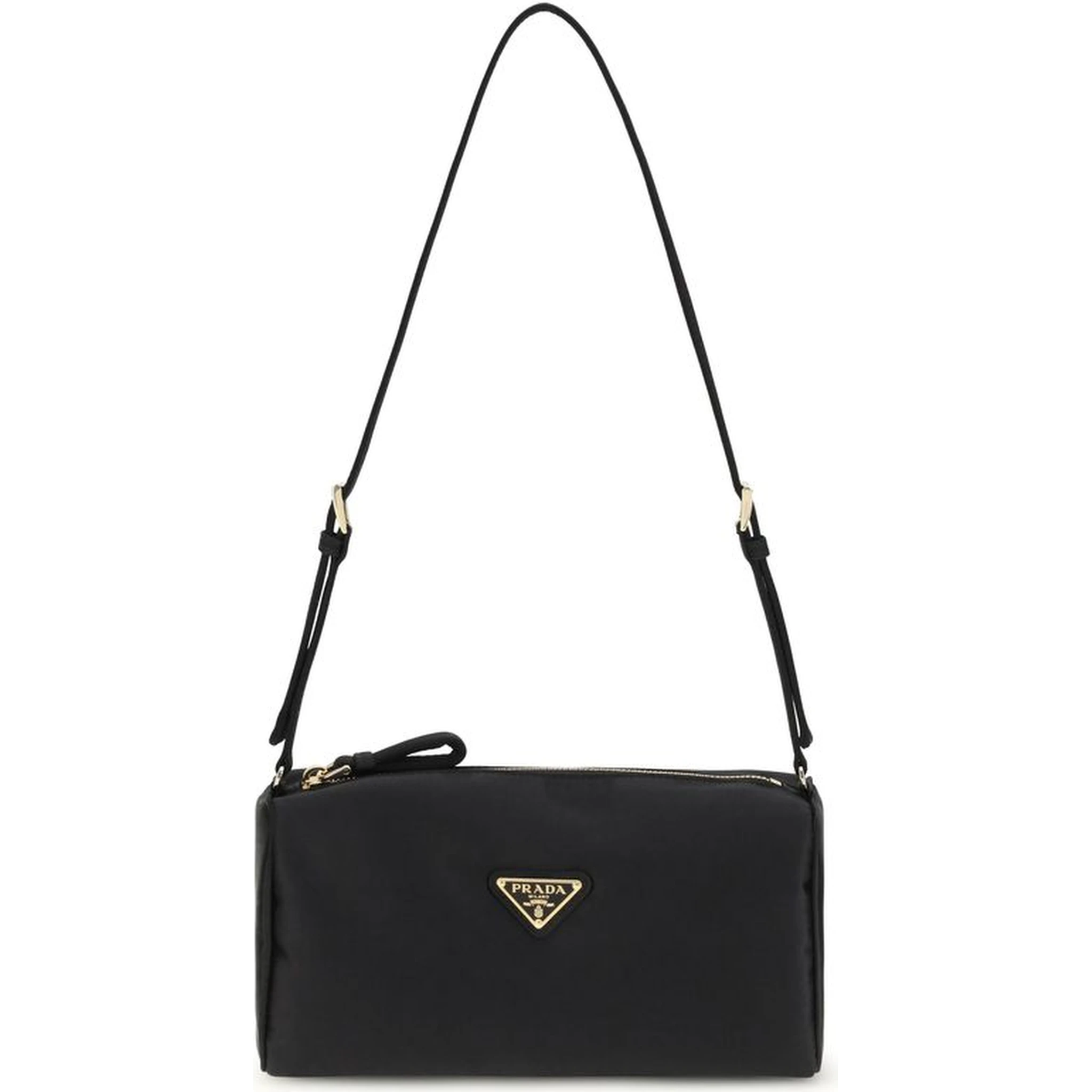 Black Silk Shoulder Bag
