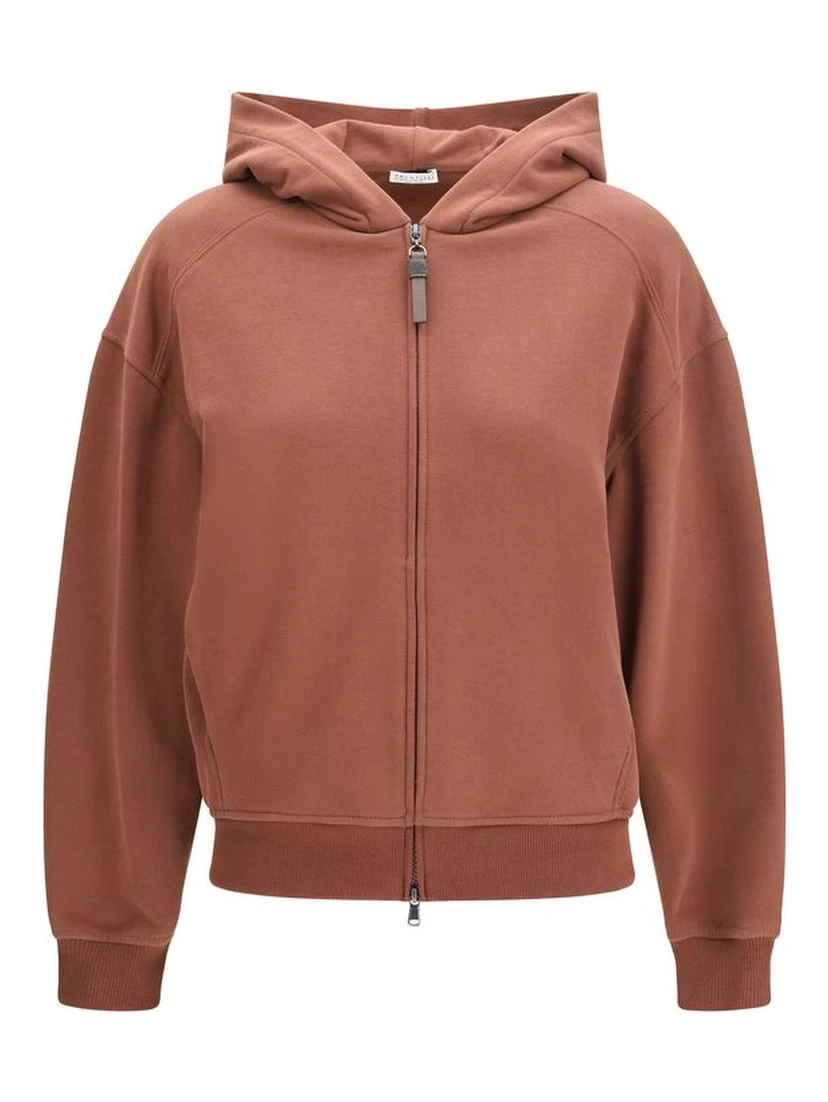 Brown Cotton Sweatshirt