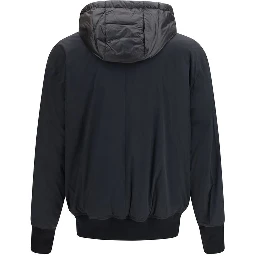 Black Nylon Bomber