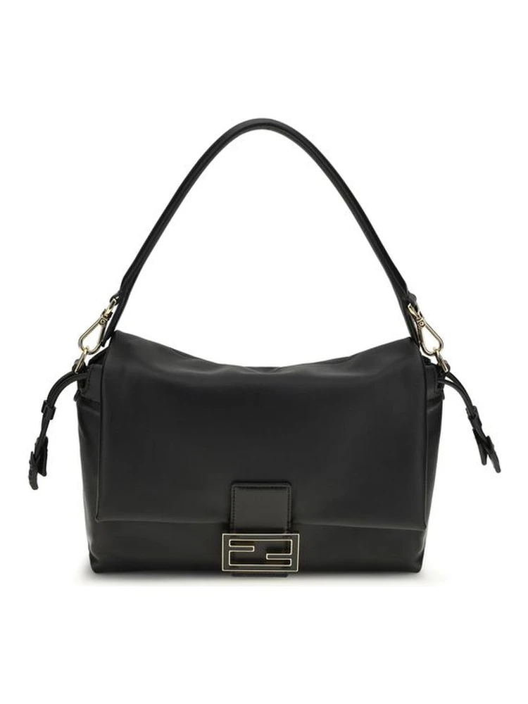 Black Calf Leather Bos Taurus Shoulder Bag