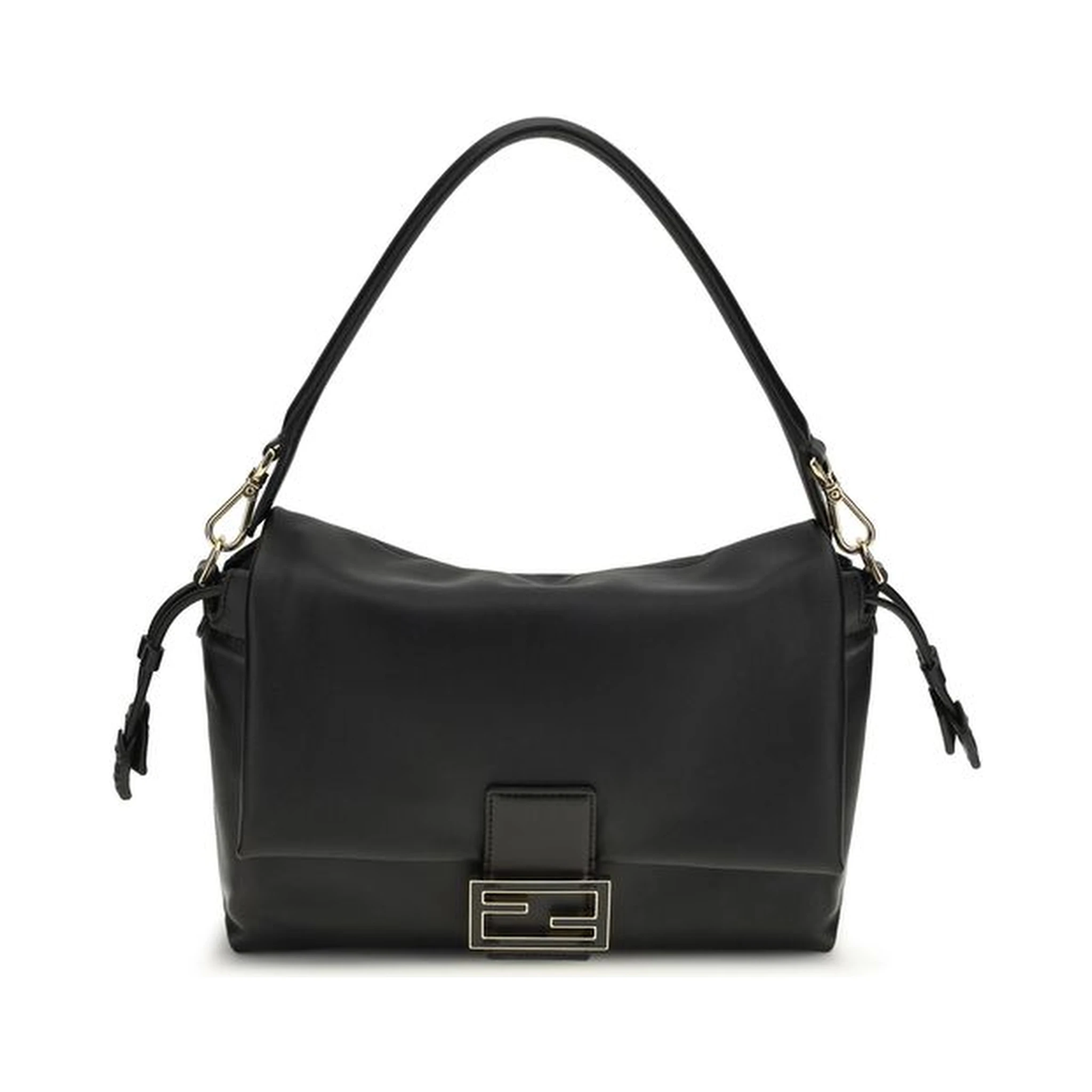 Black Calf Leather Bos Taurus Shoulder Bag