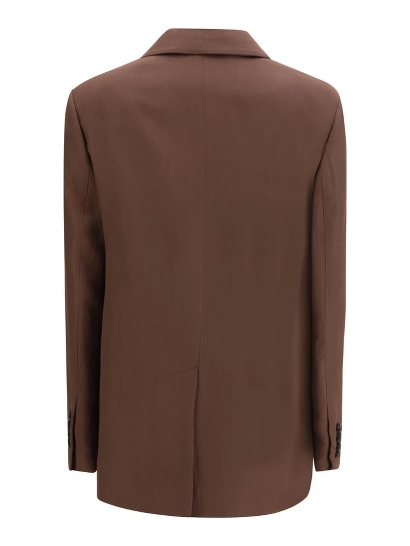 Brown Linen Blazer
