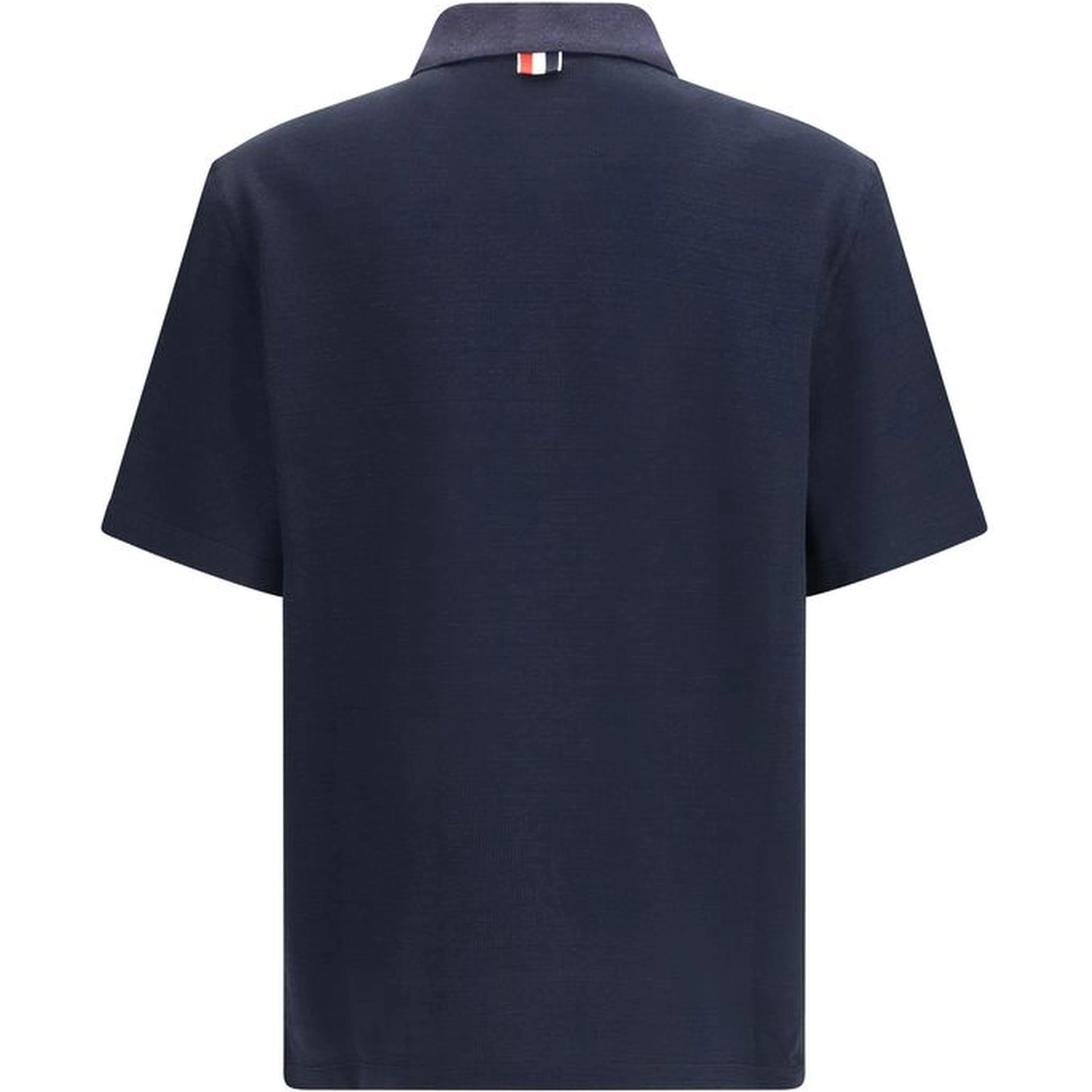 Blue Cotton Polo Shirt