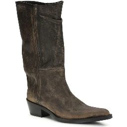 Brown Calf Leather Bos Taurus Boots
