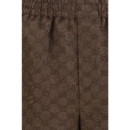 Brown Linen Bermuda Shorts