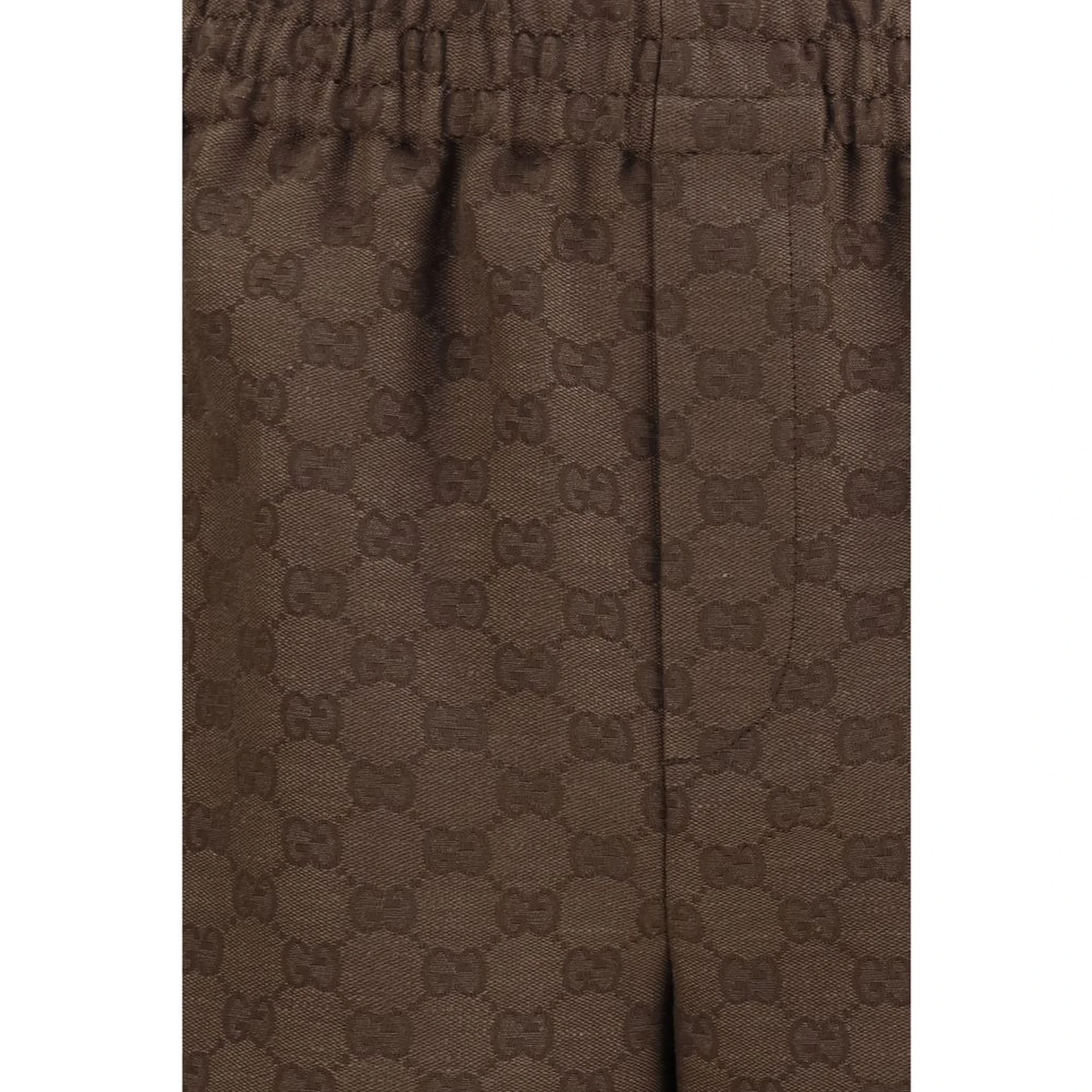 Brown Linen Bermuda Shorts