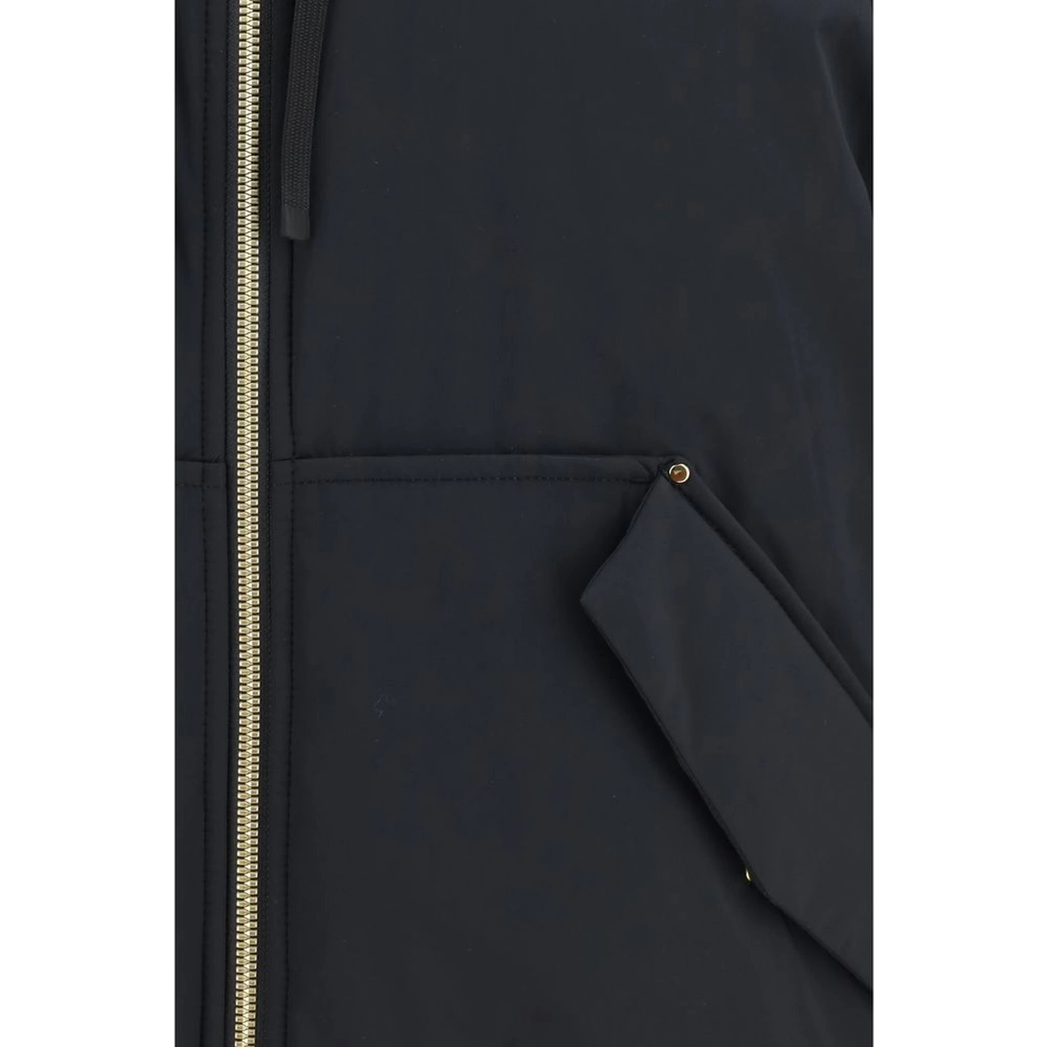 Black Nylon Bomber