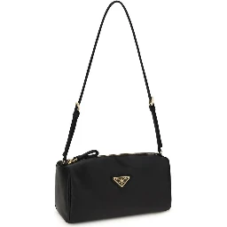 Black Silk Shoulder Bag