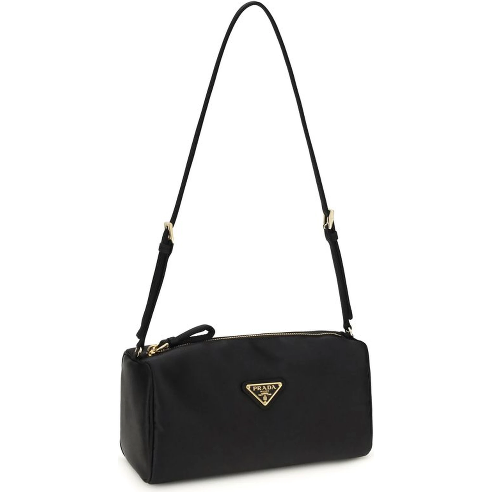 Black Silk Shoulder Bag