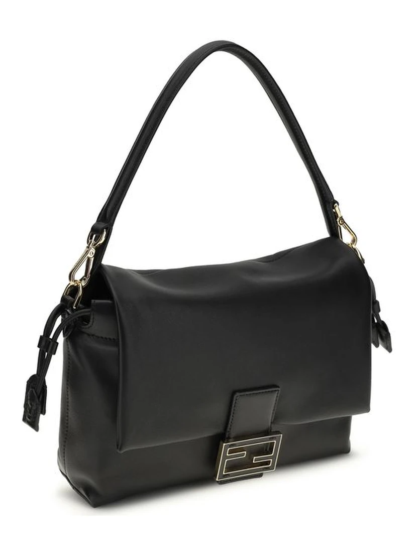 Black Calf Leather Bos Taurus Shoulder Bag
