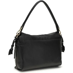 Black Calf Leather Bos Taurus Shoulder Bag