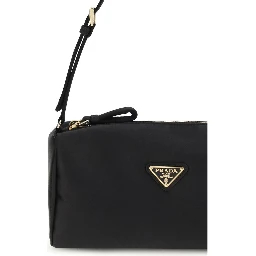 Black Silk Shoulder Bag