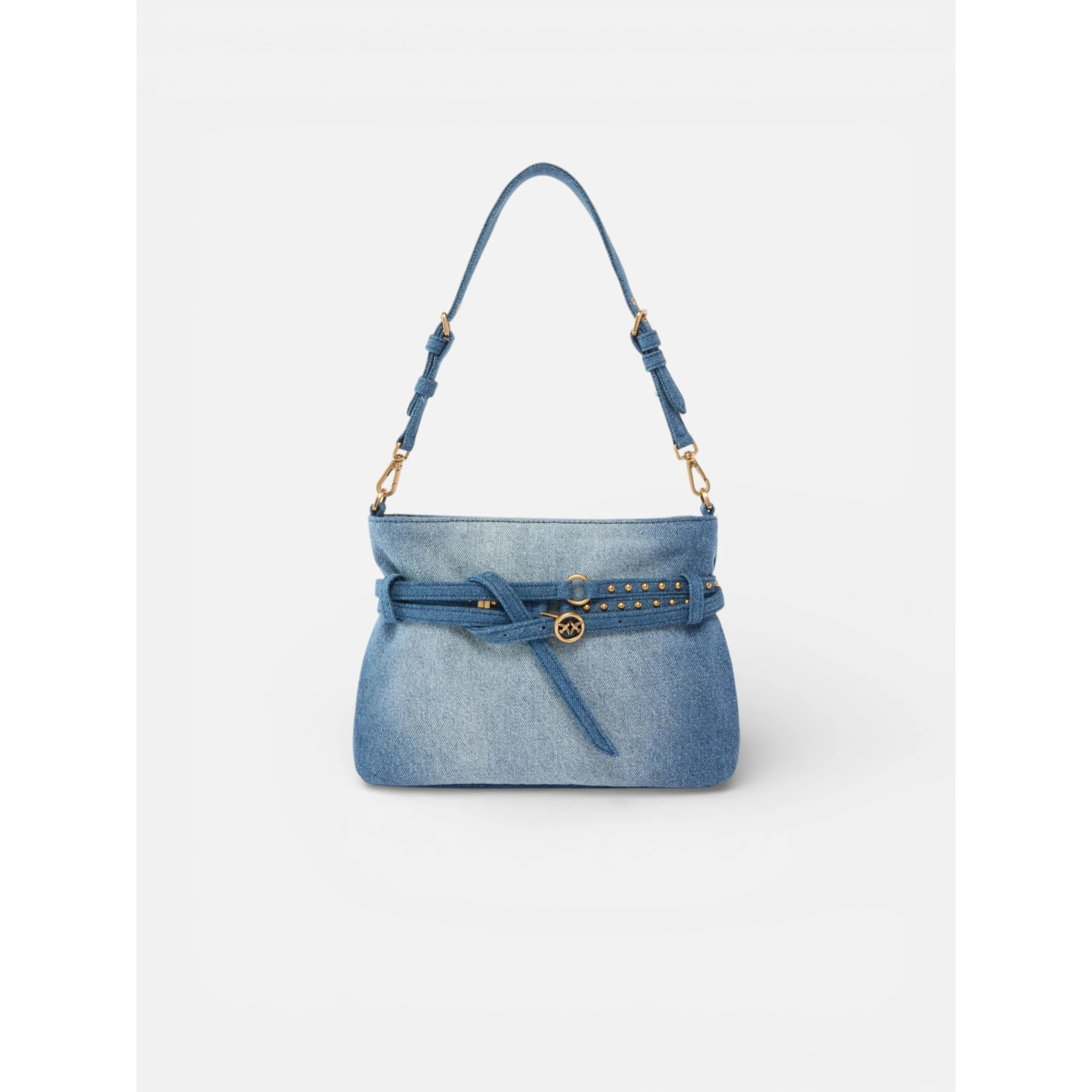PINKO BELT MINI DENIM bag