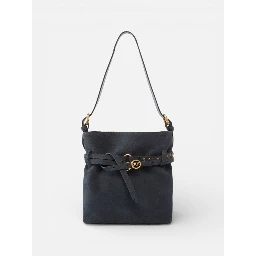 PINKO BUCKET BELT MINI SUEDE handbag