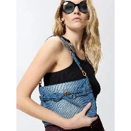PINKO BELT MINI DENIM bag