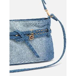 PINKO BELT MINI DENIM bag