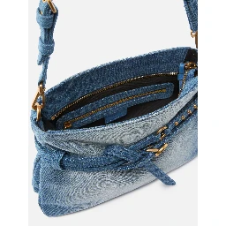 PINKO BELT MINI DENIM bag