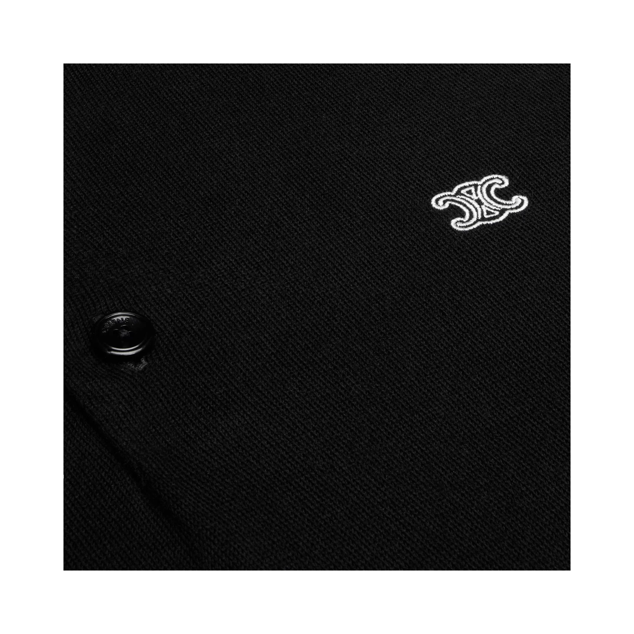Triomphe long sleeves polo shirt