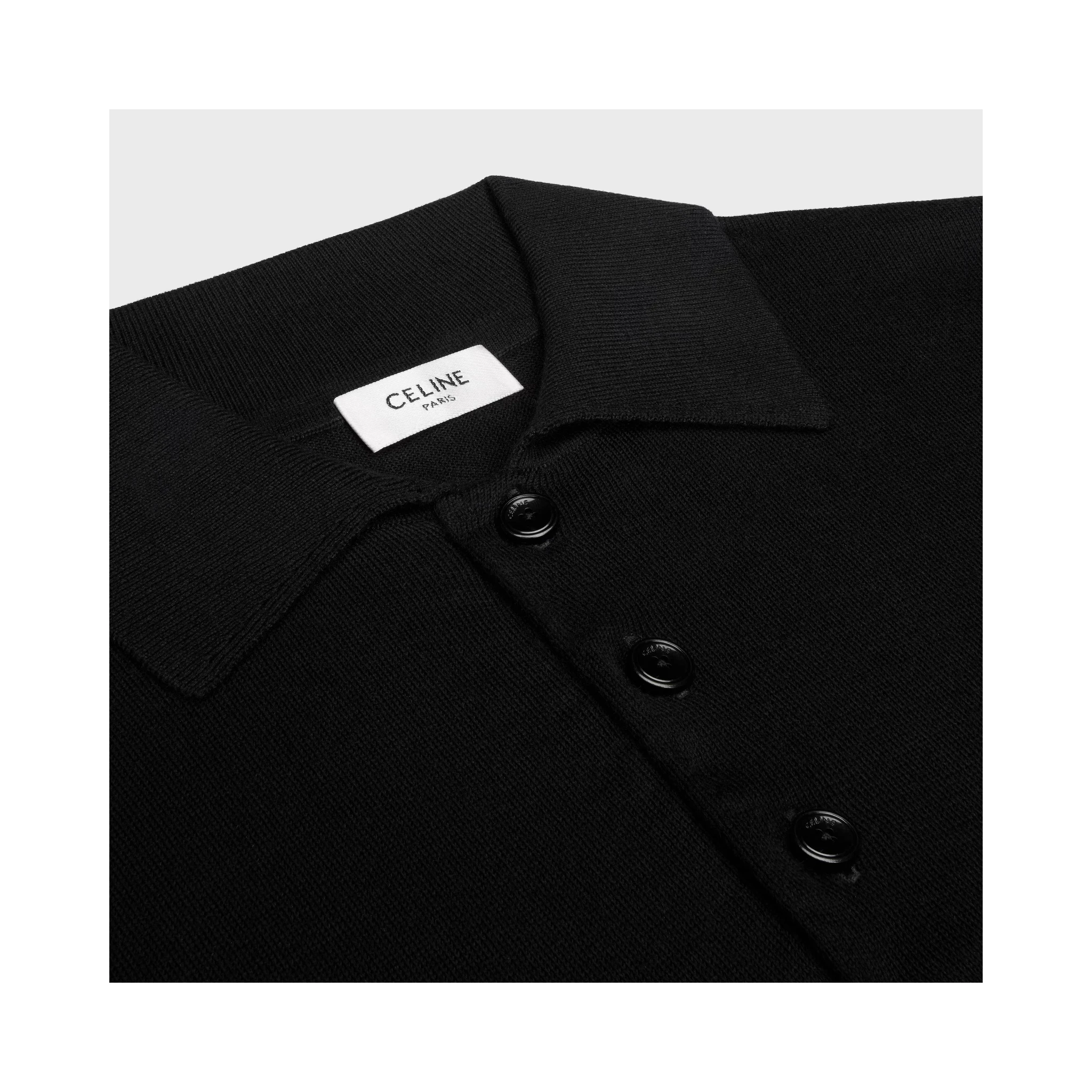 Triomphe long sleeves polo shirt