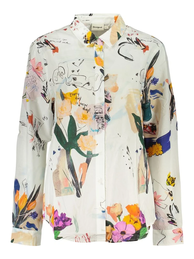 Bianco Cotton Women Shirt