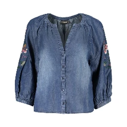 Blu Lyocell Women's Shirt