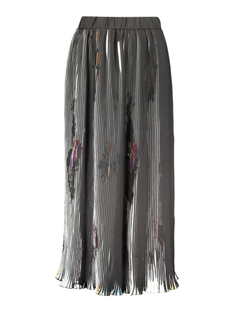 Nero Poliestere Womens Skirt