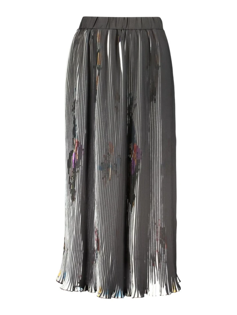 Nero Poliestere Womens Skirt