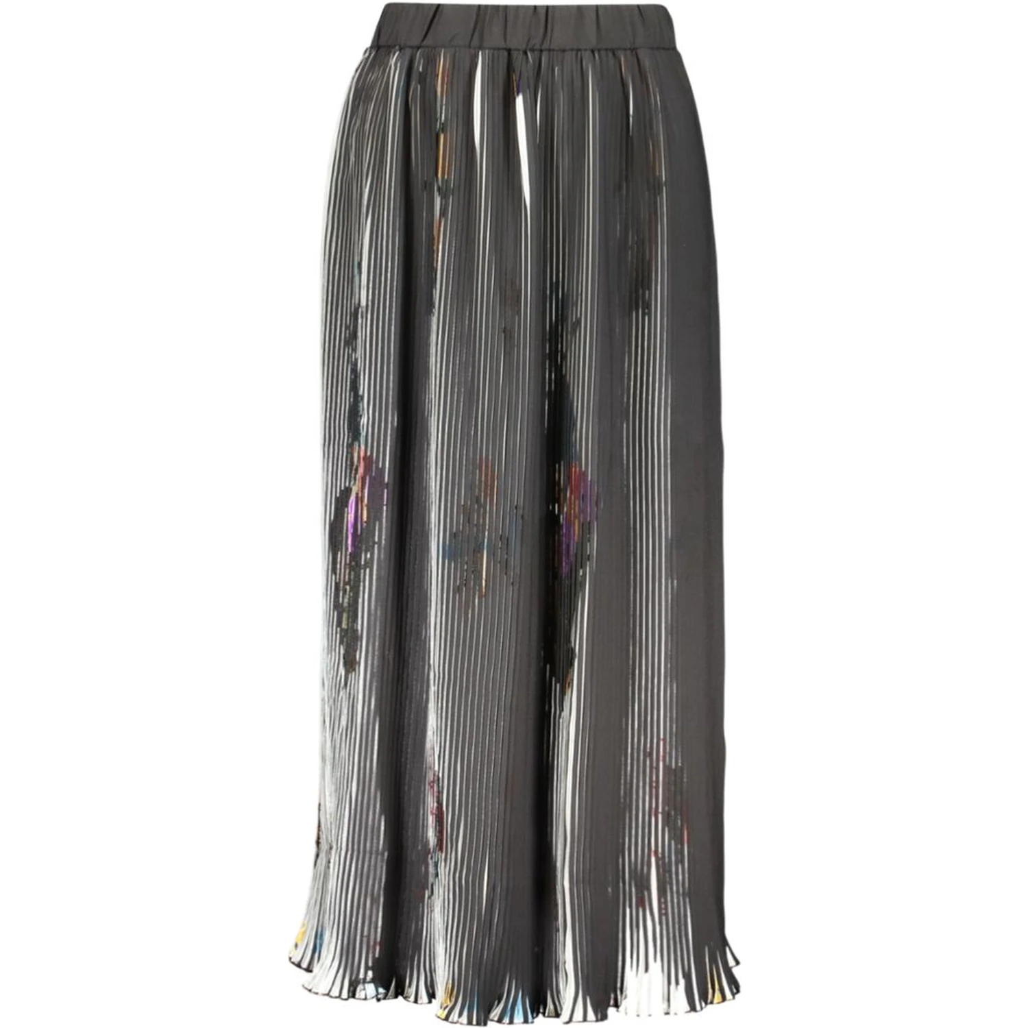 Nero Poliestere Womens Skirt