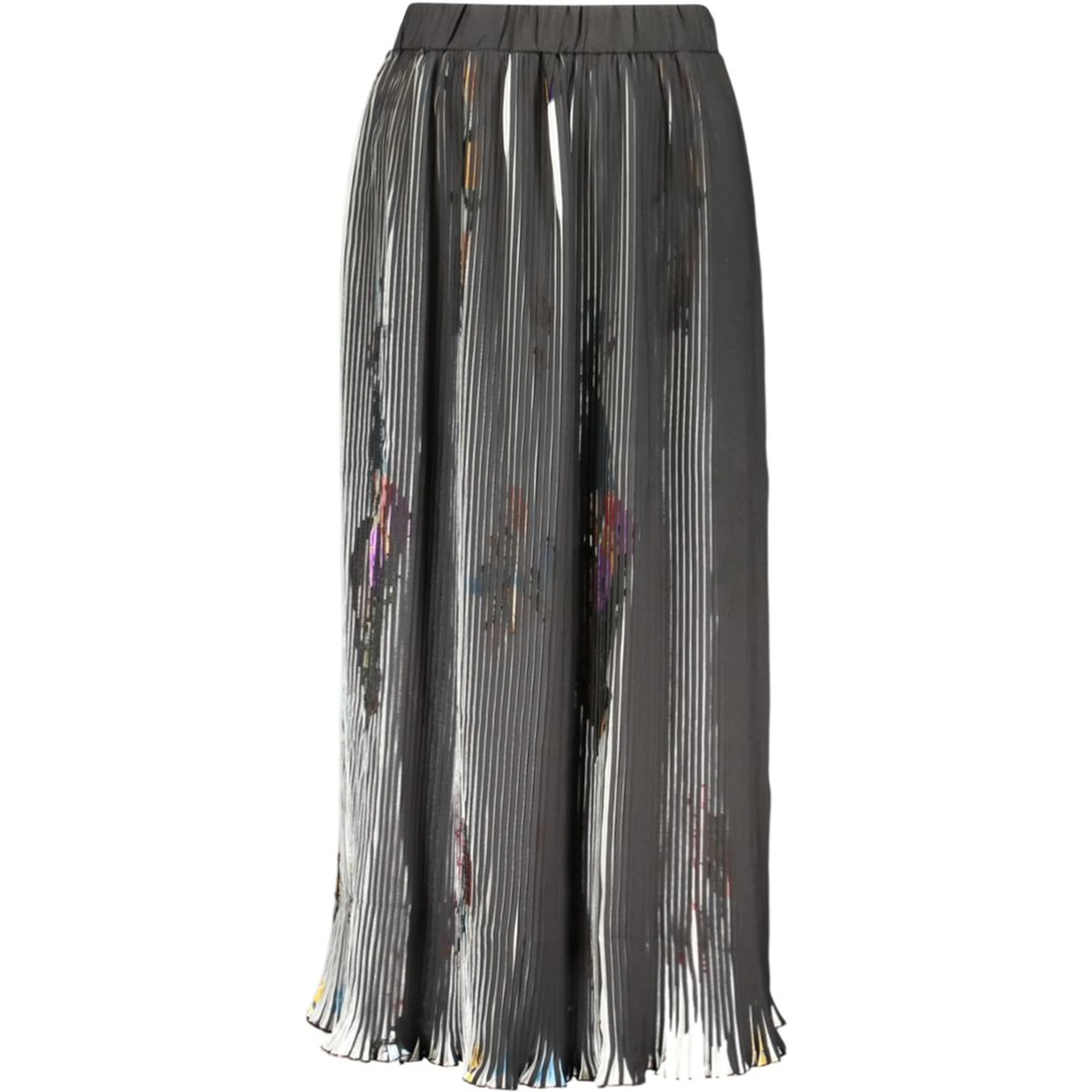 Nero Poliestere Womens Skirt