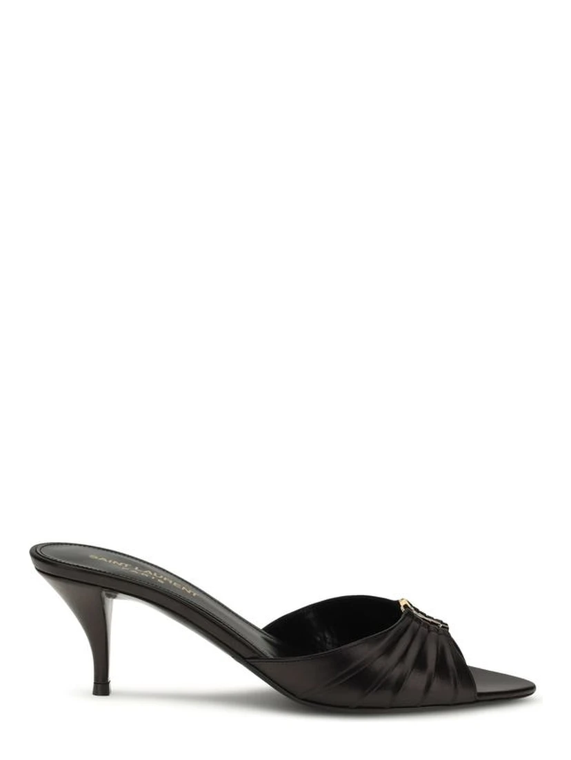 Black Calf Leather Bos Taurus High Heel Pumps