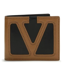 محفظة بوس توروس من جلد العجل الأسود